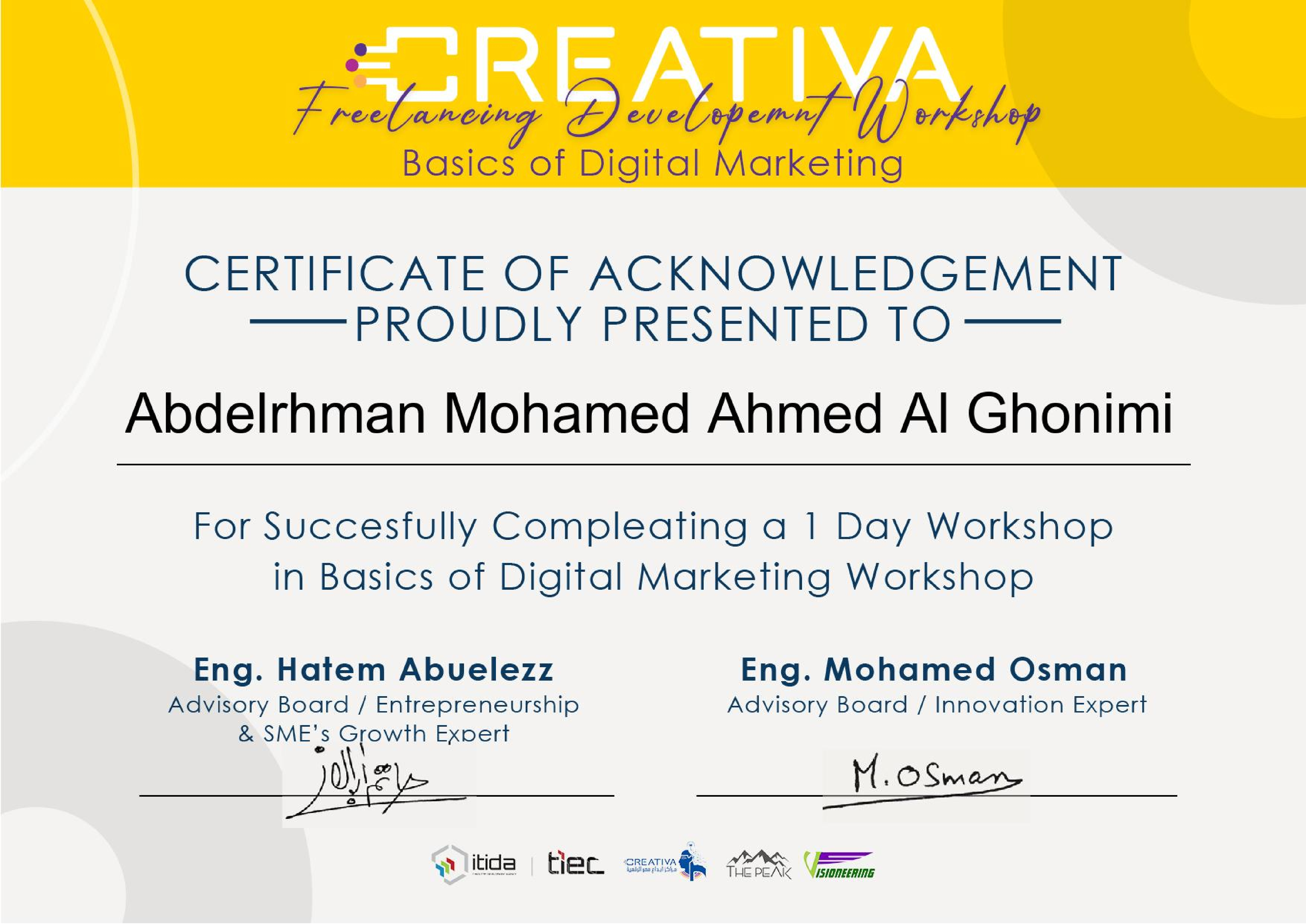 Digital Marketing Workshop